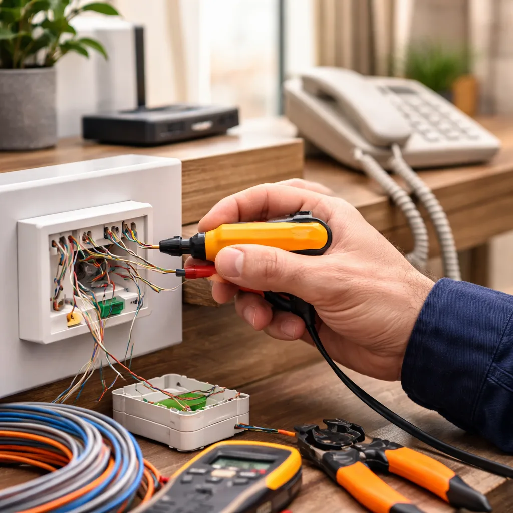 نصب، تعمیر و عیب‌یابی تلفن مسی