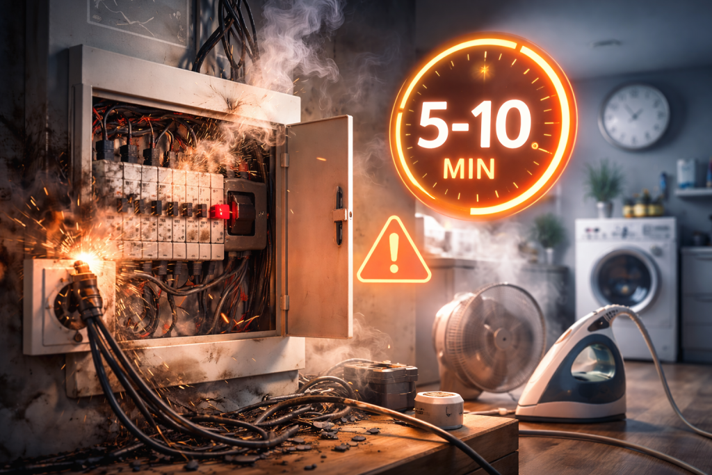 علت پریدن فیوز بعد از چند دقیقه چیست؟